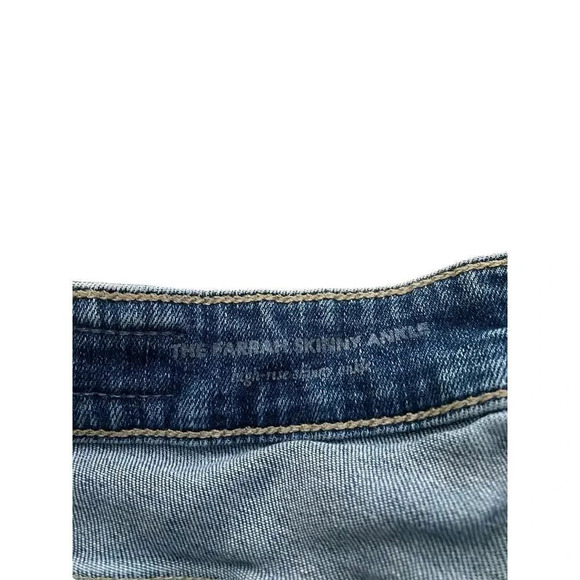 AG Adriano Goldschmied Farrah skinny ankle high rise Raw Hem Jeans Size 32R - Picture 5 of 9